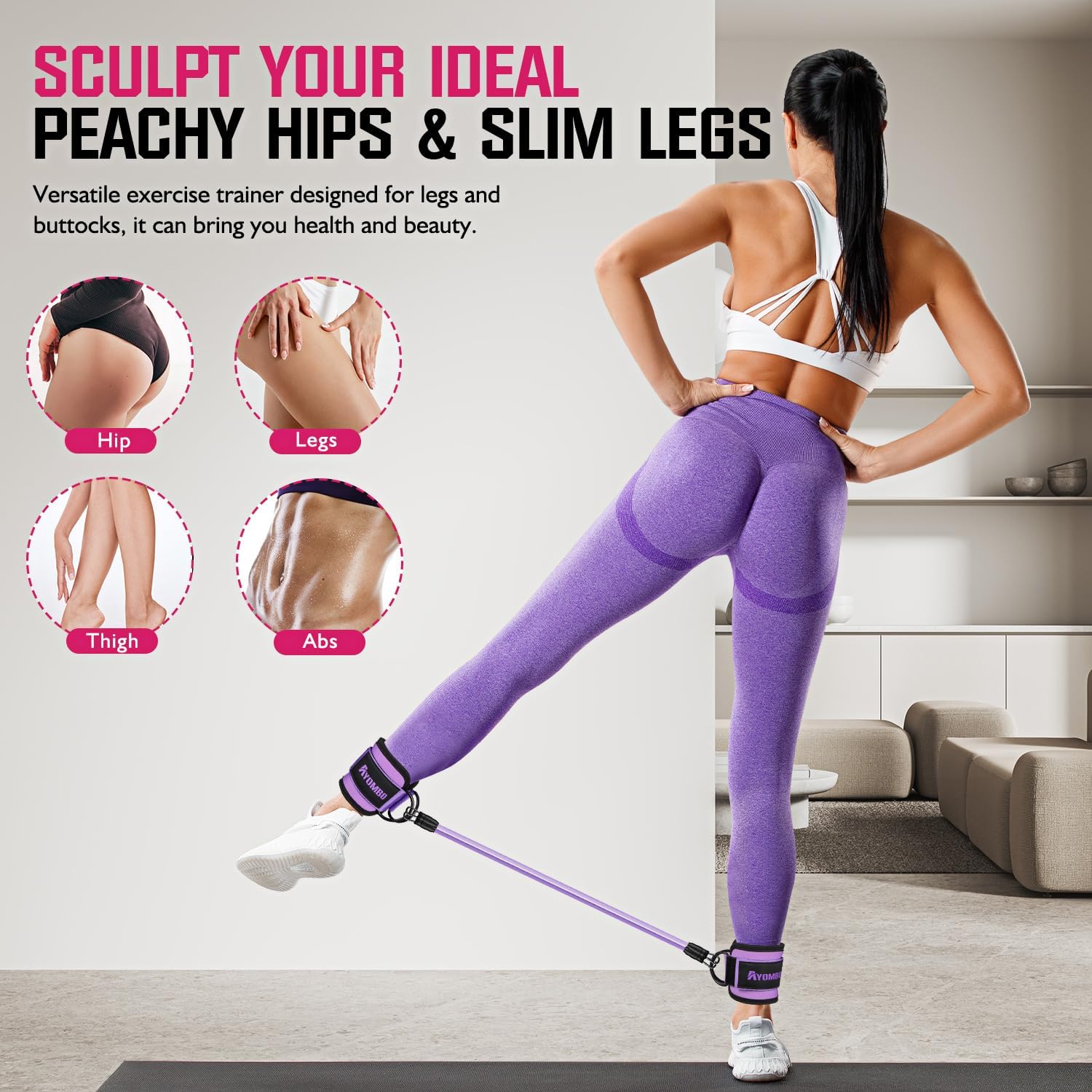 Ankle Resistance Bands with Cuffs
