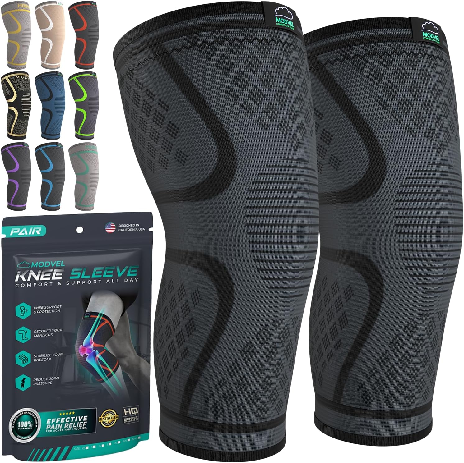Compression Knee Brace — 2 Pack
