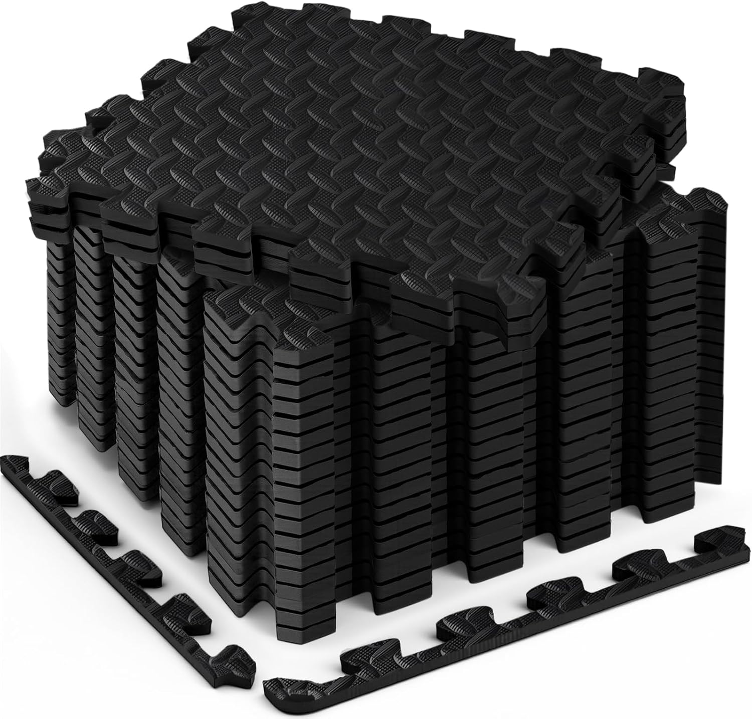 EVA Foam Gym Floor Tiles — 18 Pieces, 18 sq ft