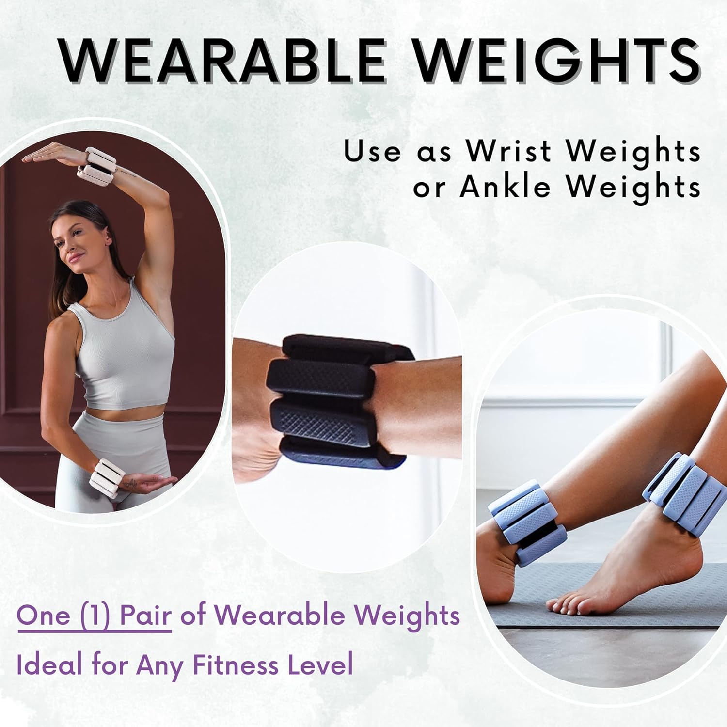 Wrist and Ankle Weights — 0.55 kg Each, Adjustable